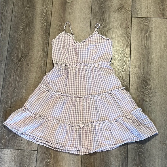 Love Tree purple Gingham dress small - Picture 2 of 4